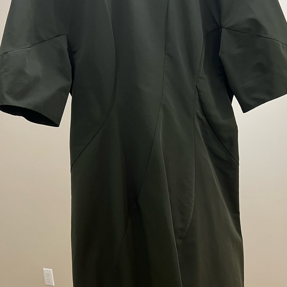 Cos green taffeta womens elegant dress